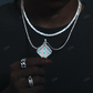 Sterling Silver Glowing Dice Game Moissanite Hip Hop Pendant hip hop jewelry CustomDiamJewel