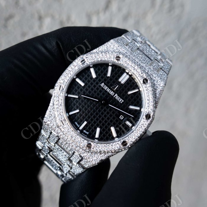 Royal Oak Quartz Audemars Piguet Diamond Watch  customdiamjewel   