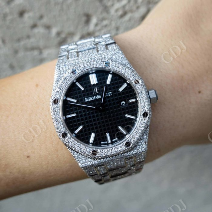 Royal Oak Quartz Audemars Piguet Diamond Watch  customdiamjewel   