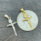 Small Plain Gold Cross Jesus Crucifix Pendant  customdiamjewel   