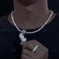 S925 Moissanite Cross Praying Hands Pendant hip hop jewelry CustomDiamJewel