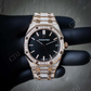 Rose Gold Plated Custom Diamond Audemars Piguet Watch  customdiamjewel   