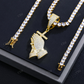 S925 Moissanite Cross Praying Hands Pendant hip hop jewelry CustomDiamJewel