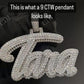 Iced Out Tara Name Diamond Hip Hop Pendant hip hop jewelry CustomDiamJewel   