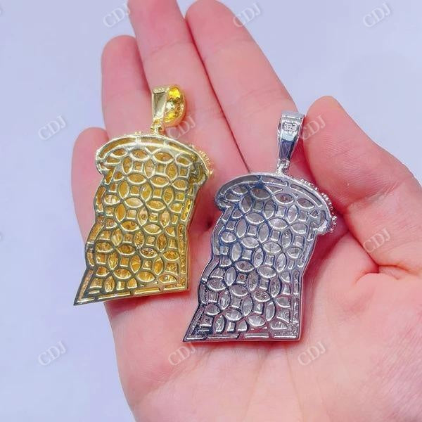 Iced Out Diamond Jesus Pendant For Men  customdiamjewel   