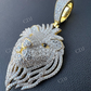 Gold Iced Lion King Mens Hiphop Pendant  customdiamjewel   