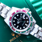 Rolex Black Dial Diamond Custom Watch  customdiamjewel   