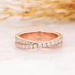 3/4 Eternity 0.89CTW Twist Matching Wedding Band  customdiamjewel 10KT Rose Gold VVS-EF