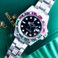 Rolex Black Dial Diamond Custom Watch  customdiamjewel   