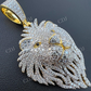 Gold Iced Lion King Mens Hiphop Pendant  customdiamjewel   