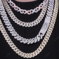 Hip Hop Custom Hook Gold Plated Moissanite Cuban Chain hip hop jewelry CustomDiamJewel   