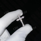 Sterling Silver Moissanite Diamond Cross Pendant For Men hip hop jewelry customdiamjewel   