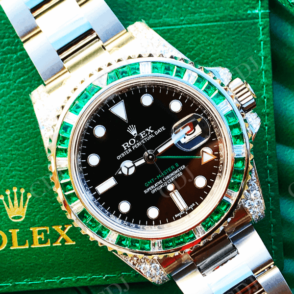 Customized Diamond Rolex Wrist Watch  customdiamjewel   