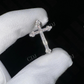 Sterling Silver Moissanite Diamond Cross Pendant For Men hip hop jewelry customdiamjewel   