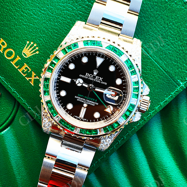 Customized Diamond Rolex Wrist Watch  customdiamjewel   