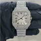 Moissanite Fully Iced Out Cartier Watch  customdiamjewel   