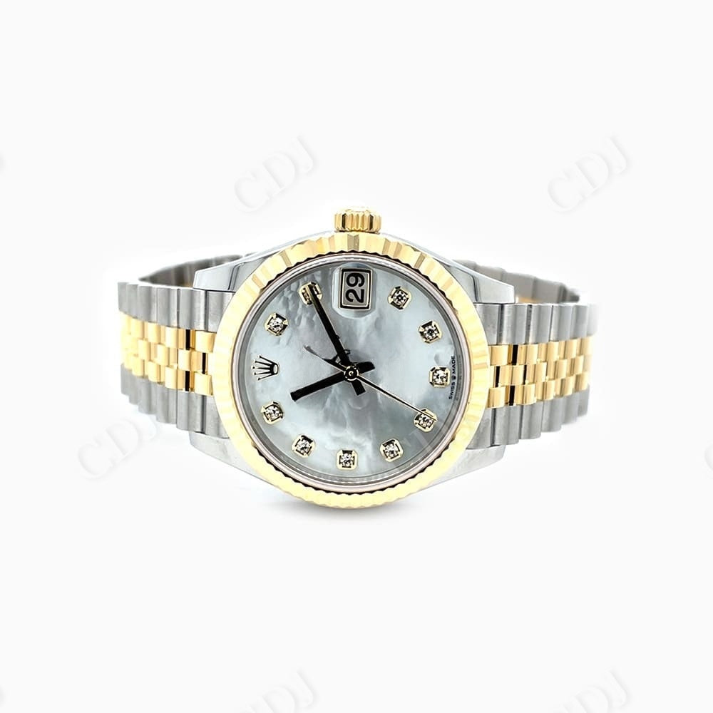 Rolex Two Tone Diamond Set Dial Luxury Watch  customdiamjewel   