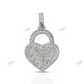 VVS1 Moissanite Heart Shape Lock Design Hip Hop Pendant hip hop jewelry CustomDiamJewel