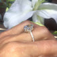 Oval Crusted Ice Moissanite Eternity Engagement Ring  customdiamjewel   