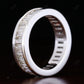 Baguette Lab Grown Diamond Channel Set Full Eternity Wedding Band  customdiamjewel   