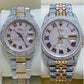 Roman Dial Jubilee Belt Rolex Moissanite Watch  customdiamjewel   