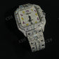 Full White Moissanite Diamond Studded Cartier Hip Hop watch hip hop jewelry customdiamjewel   