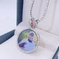 Broken Heart Diamond Photo Picture Memory Pendant  customdiamjewel   