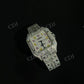 Full White Moissanite Diamond Studded Cartier Hip Hop watch hip hop jewelry customdiamjewel   