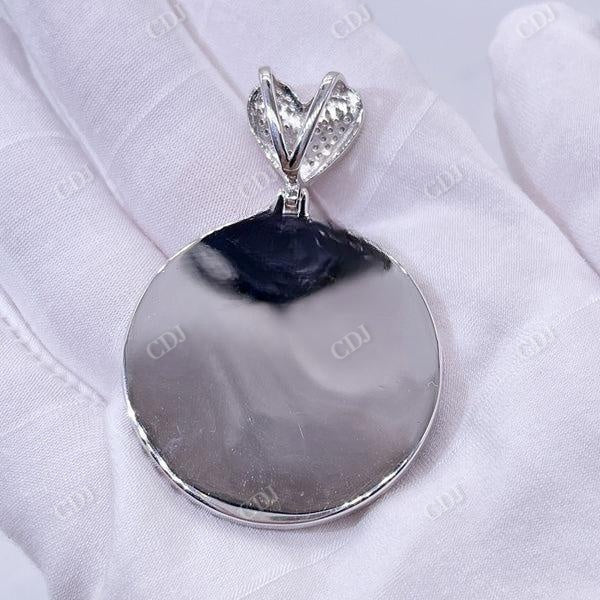 Broken Heart Diamond Photo Picture Memory Pendant  customdiamjewel   