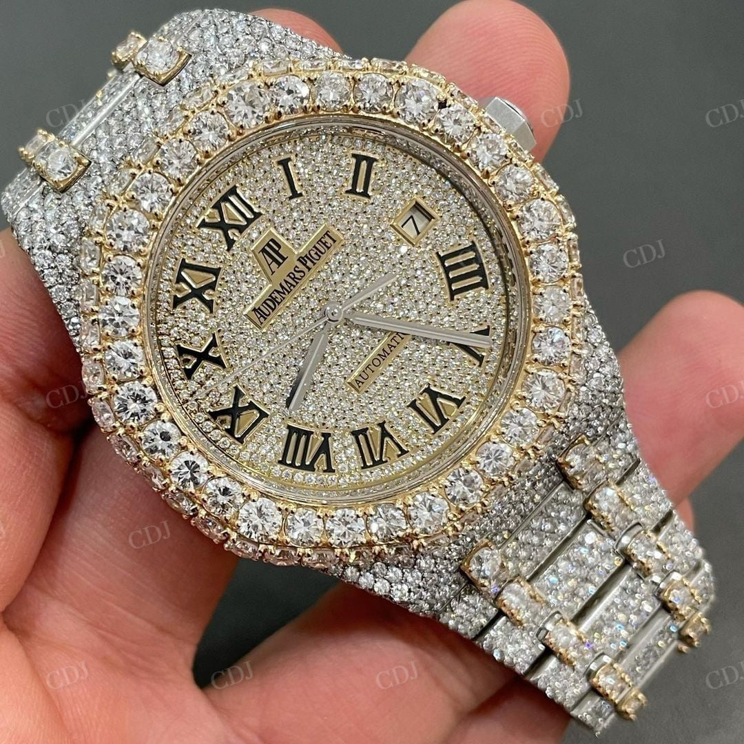 Iced Out Audemars Piguet Diamond Watch  customdiamjewel   