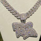 Luxurious Fully Ice Out Custom R3 Moissanite Neckalce hip hop jewelry customdiamjewel   