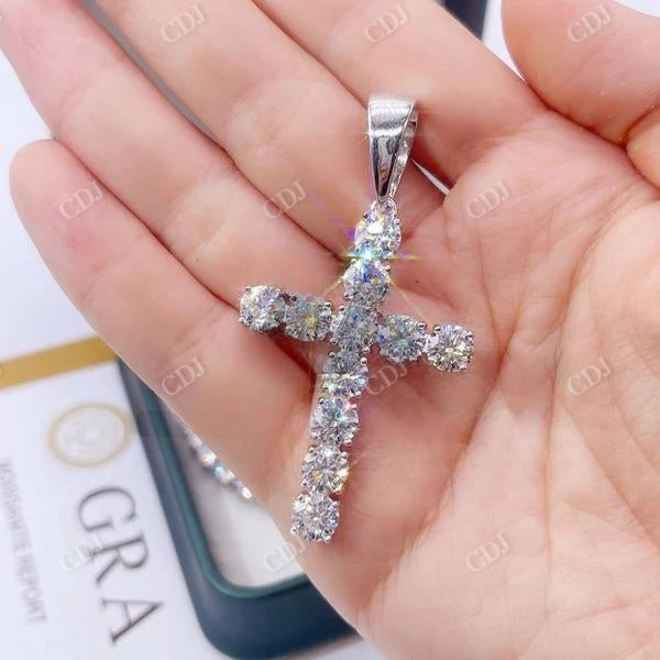 Hip Hop Style Diamond Cross Pendant for Men  customdiamjewel   