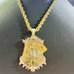 Luxury St.Lazaro 18K Yellow Gold Diamond Pendant hip hop jewelry customdiamjewel   