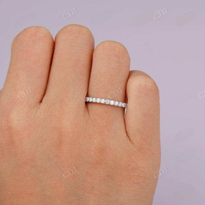 0.41CTW Round Diamond Stacking Half Eternity wedding Band  customdiamjewel   