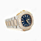 Patek Philippe Blue Dial Two Tone Diamond Custom Watch  customdiamjewel   