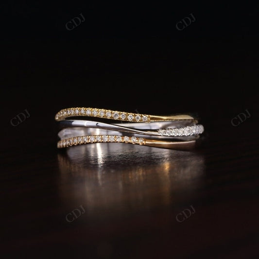 Trio Stacking Ring Set 0.17CTW Lab grown Diamond Band  customdiamjewel   