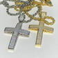 Solid Gold ICED Diamond  Cross Pendant  customdiamjewel   