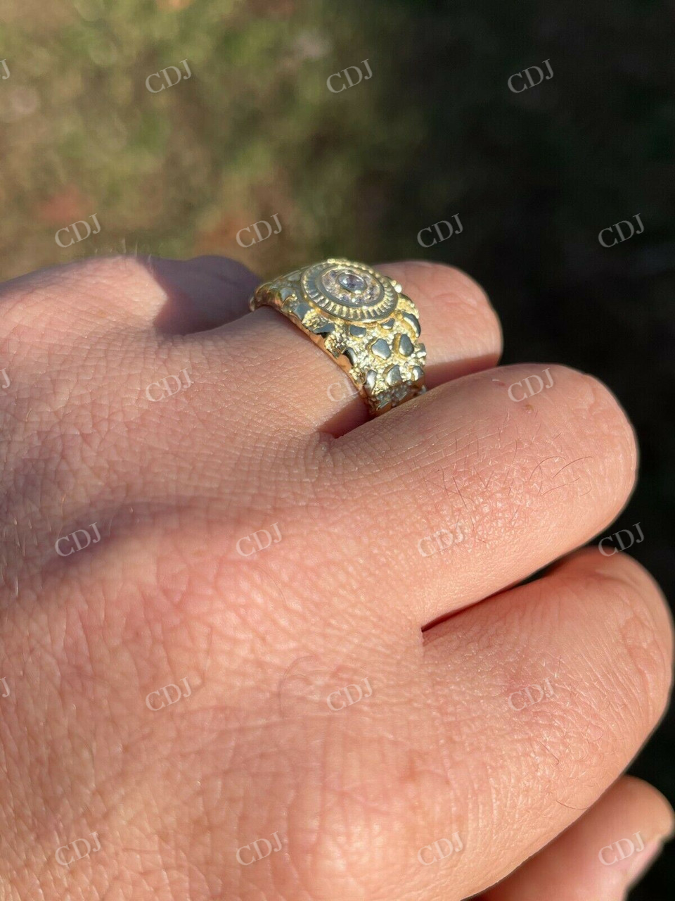 Antique Round Diamond Solid Gold Ring  customdiamjewel   