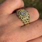 Antique Round Diamond Solid Gold Ring  customdiamjewel   