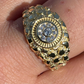 Antique Round Diamond Solid Gold Ring  customdiamjewel   