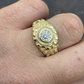 Antique Round Diamond Solid Gold Ring  customdiamjewel   