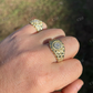 Antique Round Diamond Solid Gold Ring  customdiamjewel   