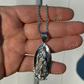 Men's 925 Sterling Silver Virgin Mary Guadalupe Senora Pendant  customdiamjewel   