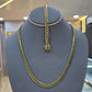 18K Yellow Gold Simple Plain Cuban Link Chain For Men hip hop jewelry CustomDiamJewel   