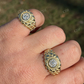 Antique Round Diamond Solid Gold Ring  customdiamjewel   