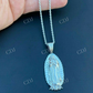 Men's 925 Sterling Silver Virgin Mary Guadalupe Senora Pendant  customdiamjewel   