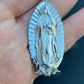 Men's 925 Sterling Silver Virgin Mary Guadalupe Senora Pendant  customdiamjewel   