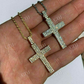 14K Yellow Gold Cross Hip Hop Pendant  customdiamjewel   