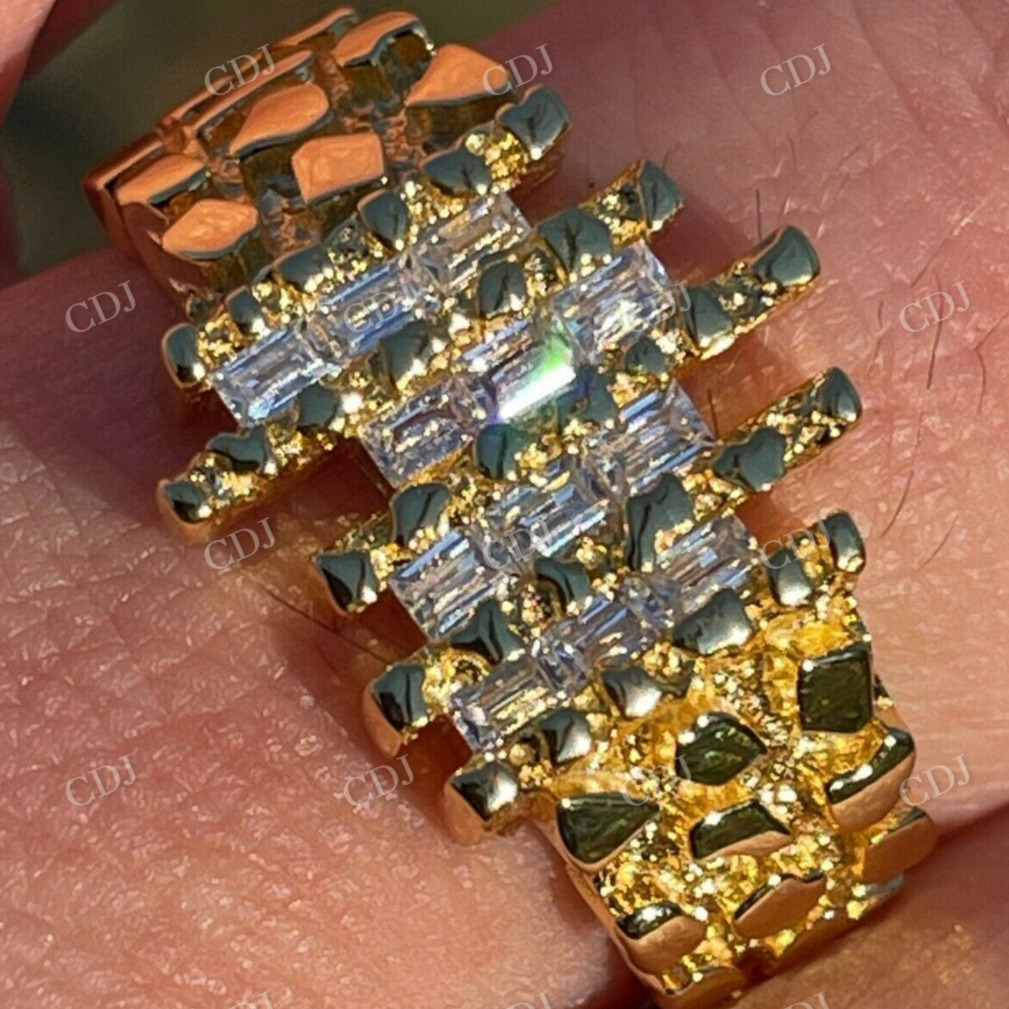 14k Gold Antique Diamond Ring  customdiamjewel   