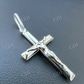 Solid 925 Sterling Silver Jesus on Cross Crucifix Pendant  customdiamjewel   